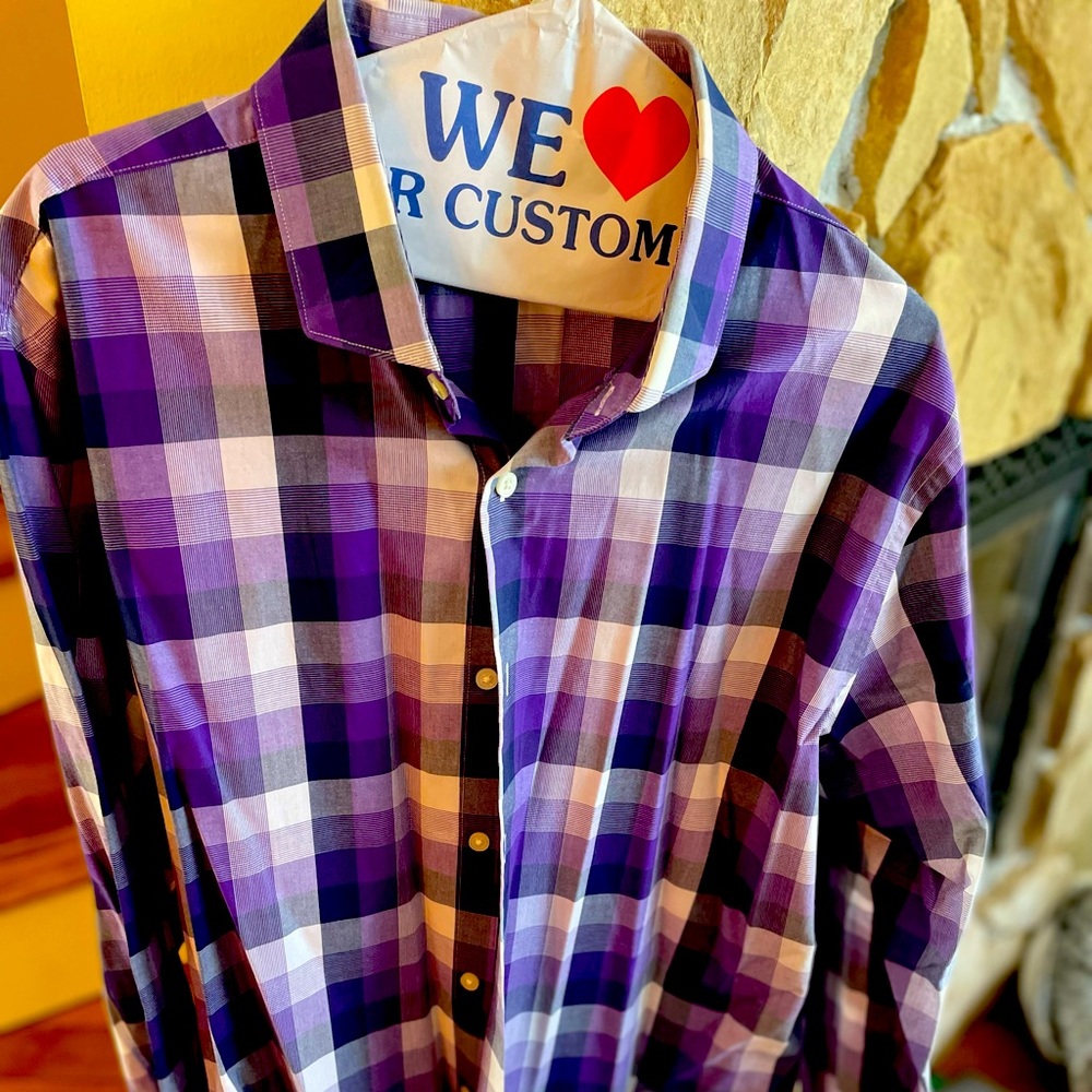 Dress shirt long sleeve button down worn once to a wedding Express modern fit